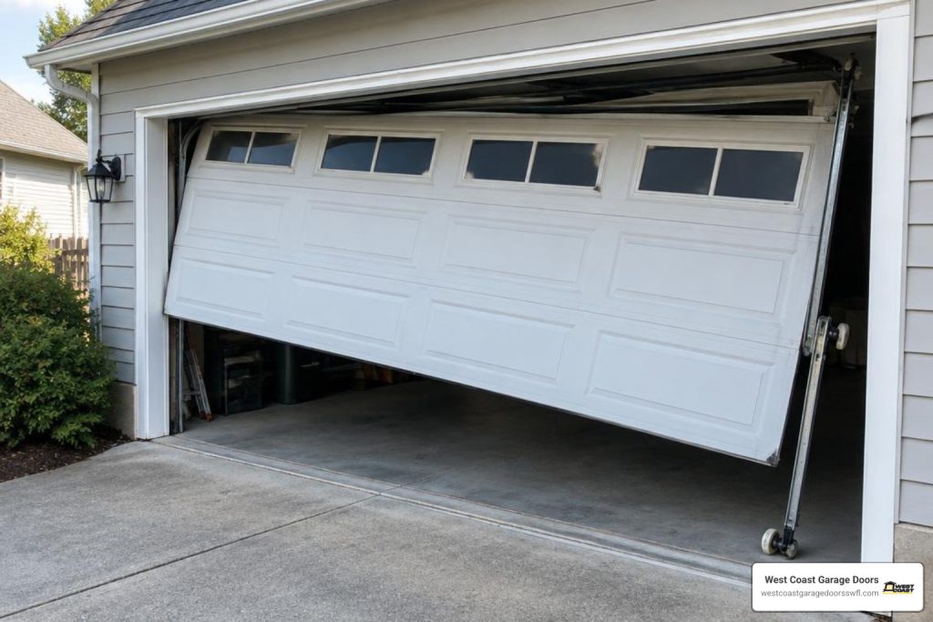 fix garage door off track